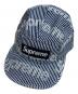 SUPREME（シュプリーム）の古着「Denim Camp Cap Stripe/デニムキャンプキャップ ストライプ」｜ブルー