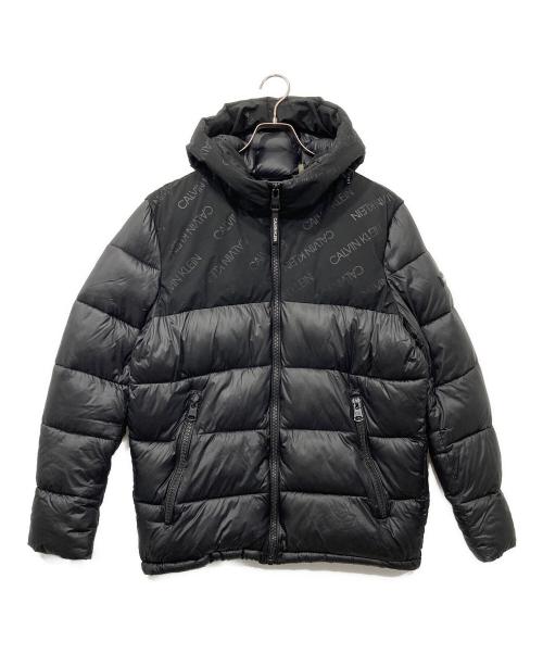 Calvin Klein（カルバンクライン）Calvin Klein (カルバンクライン) シャドーロゴ中綿ジャケット ブラック サイズ:Mの古着・服飾アイテム