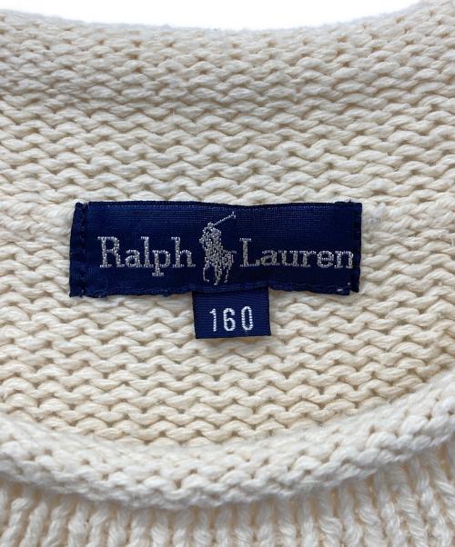RALPH LAUREN（ラルフローレン）RALPH LAUREN (ラルフローレン) 星条旗プリントニット ホワイト サイズ:160の古着・服飾アイテム