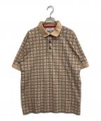 Burberry'sバーバリーズ）の古着「ノヴァチェックポロシャツ」｜ベージュ