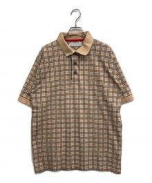 Burberry's（バーバリーズ）の古着「ノヴァチェックポロシャツ」｜ベージュ