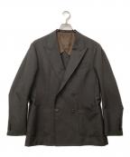 GOOVIグービ）の古着「ダブルブレストジャケット ヘビーウェイトウールモヘア」｜ブラウン