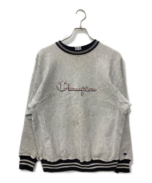 Champion REVERSE WEAVE（チャンピオン リバース ウィーブ）Champion REVERSE WEAVE (チャンピオン リバース ウィーブ) リブラインリバースウィーブスウェット グレー サイズ:Ｌの古着・服飾アイテム