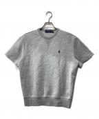 POLO RALPH LAURENポロ・ラルフローレン）の古着「SHORT SLLEVE SWEATSHIRT」｜グレー