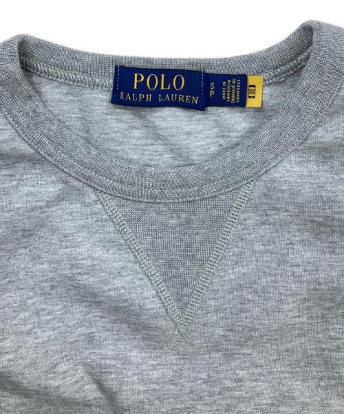 POLO RALPH LAUREN（ポロ・ラルフローレン）POLO RALPH LAUREN (ポロ・ラルフローレン) SHORT SLLEVE SWEATSHIRT グレー サイズ:Sの古着・服飾アイテム