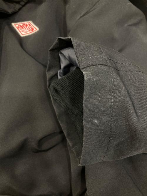 DANTON（ダントン）DANTON (ダントン) FAKE FUR HOODED DOWN JACKET/フェイク　ファー　フーデッド　ダウン　ジャケット ブラック サイズ:Ｓの古着・服飾アイテム