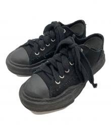 Maison MIHARA YASUHIRO（メゾン ミハラ ヤスヒロ）の古着「Peterson OG Sole CANVAS Low-Top Sneaker /ピーターソン OG ソール キャンバス ロートップ スニーカー」｜ブラック