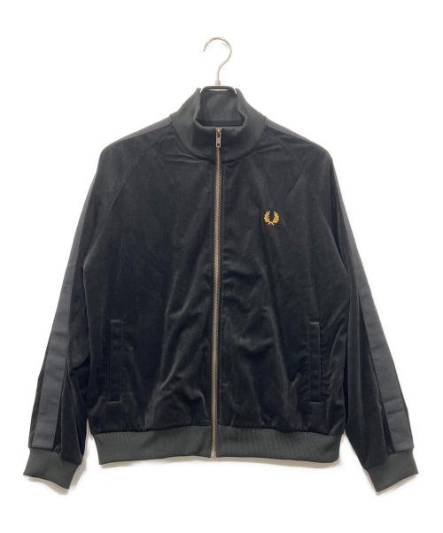 FRED PERRY（フレッドペリー）FRED PERRY (フレッドペリー) ベロアトラックジャケット ブラック サイズ:Mの古着・服飾アイテム