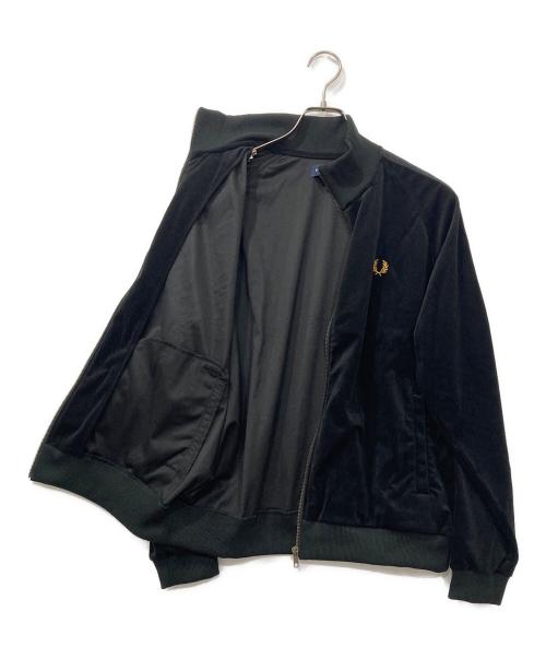 FRED PERRY（フレッドペリー）FRED PERRY (フレッドペリー) ベロアトラックジャケット ブラック サイズ:Mの古着・服飾アイテム