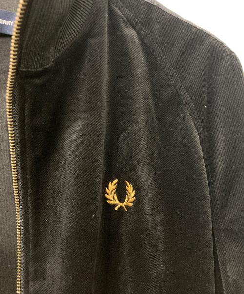 FRED PERRY（フレッドペリー）FRED PERRY (フレッドペリー) ベロアトラックジャケット ブラック サイズ:Mの古着・服飾アイテム