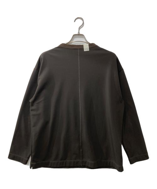 N.HOOLYWOOD（エヌ ハリウッド）N.HOOLYWOOD (エヌ ハリウッド) CREW NECK LONG SLEEVE ロングスリーブカットソー ブラウン サイズ:40の古着・服飾アイテム