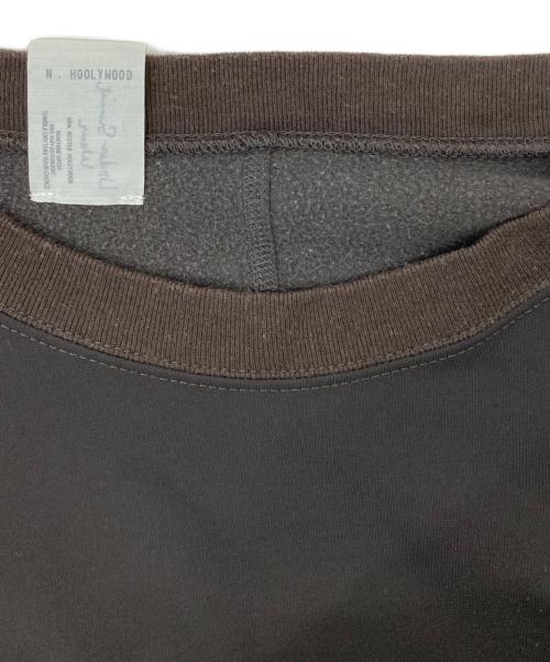 N.HOOLYWOOD（エヌ ハリウッド）N.HOOLYWOOD (エヌ ハリウッド) CREW NECK LONG SLEEVE ロングスリーブカットソー ブラウン サイズ:40の古着・服飾アイテム