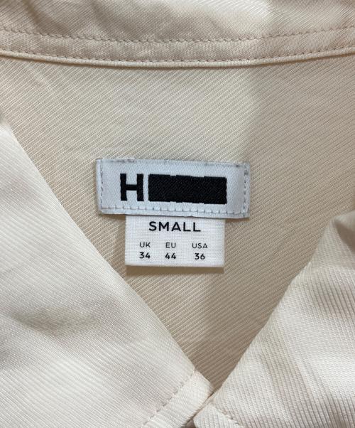 H BEAUTY&YOUTH（エイチ ビューティー&ユース）H BEAUTY&YOUTH (エイチ ビューティー&ユース) WASHED RAYON SQUARE CUT REGULAR SHIRT/ウォッシュド レーヨン スクエアカット レギュラーシャツ アイボリー サイズ:Sの古着・服飾アイテム