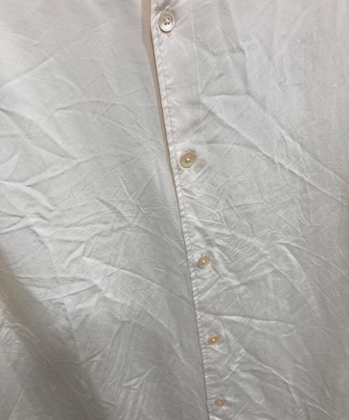 H BEAUTY&YOUTH（エイチ ビューティー&ユース）H BEAUTY&YOUTH (エイチ ビューティー&ユース) WASHED RAYON SQUARE CUT REGULAR SHIRT/ウォッシュド レーヨン スクエアカット レギュラーシャツ アイボリー サイズ:Sの古着・服飾アイテム