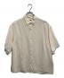 H BEAUTY&YOUTH（エイチ ビューティー&ユース）の古着「WASHED RAYON SQUARE CUT REGULAR SHIRT/ウォッシュド レーヨン スクエアカット レギュラーシャツ」｜アイボリー