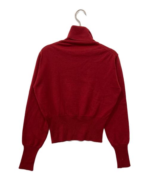 Vivienne Westwood RED LABEL（ヴィヴィアンウエストウッドレッドレーベル）Vivienne Westwood RED LABEL (ヴィヴィアンウエストウッドレッドレーベル) オーブ刺繍タートルネックニット レッド サイズ:Ｍの古着・服飾アイテム
