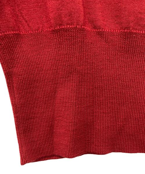 Vivienne Westwood RED LABEL（ヴィヴィアンウエストウッドレッドレーベル）Vivienne Westwood RED LABEL (ヴィヴィアンウエストウッドレッドレーベル) オーブ刺繍タートルネックニット レッド サイズ:Ｍの古着・服飾アイテム