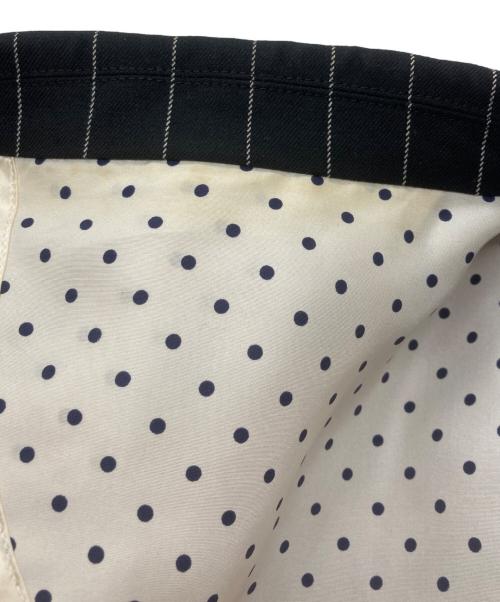 NUMBER (N)INE（ナンバーナイン）NUMBER (N)INE (ナンバーナイン) ほつれ加工 ストライプテーラードジャケット ブラック サイズ:3の古着・服飾アイテム