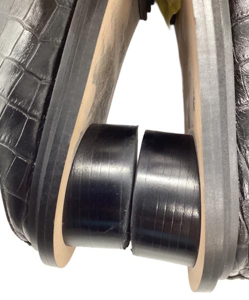 MAISON SPECIAL（メゾンスペシャル）MAISON SPECIAL (メゾンスペシャル) SPECIAL SHOES FACTORY (スペシャルシューズファクトリー) スクエアミュールスリッポン ブラック サイズ:26.5の古着・服飾アイテム