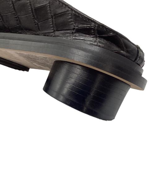 MAISON SPECIAL（メゾンスペシャル）MAISON SPECIAL (メゾンスペシャル) SPECIAL SHOES FACTORY (スペシャルシューズファクトリー) スクエアミュールスリッポン ブラック サイズ:26.5の古着・服飾アイテム