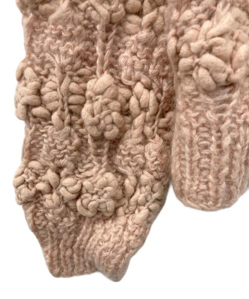 CLANE（クラネ）CLANE (クラネ) BUMPY OVER V NECK KNIT TOPS ピンク サイズ:1の古着・服飾アイテム