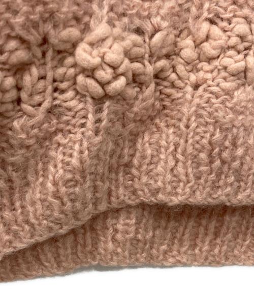 CLANE（クラネ）CLANE (クラネ) BUMPY OVER V NECK KNIT TOPS ピンク サイズ:1の古着・服飾アイテム