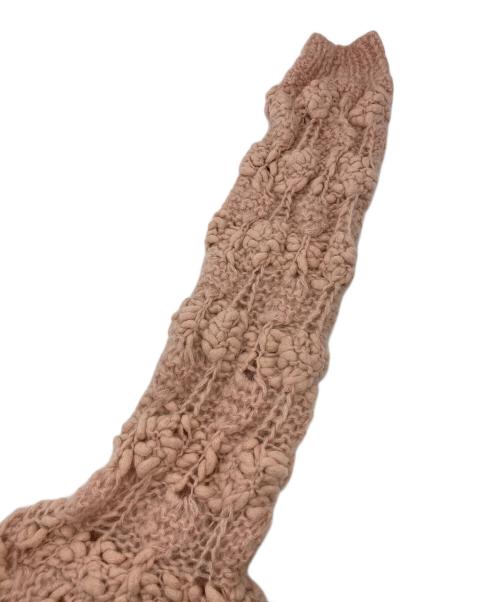 CLANE（クラネ）CLANE (クラネ) BUMPY OVER V NECK KNIT TOPS ピンク サイズ:1の古着・服飾アイテム