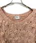 中古・古着 CLANE (クラネ) BUMPY OVER V NECK KNIT TOPS ピンク サイズ:1：13000円
