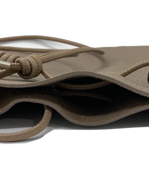 ITTI（イッチ）ITTI (イッチ) HERRIE KINCHAKU SHOULDER/ヘリー巾着ショルダーバッグ ブラウンの古着・服飾アイテム