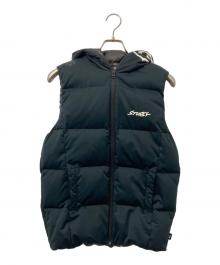 stussy×DESCENTE（ステューシー×デサント）の古着「リバーシブルダウンベスト」｜ブラック