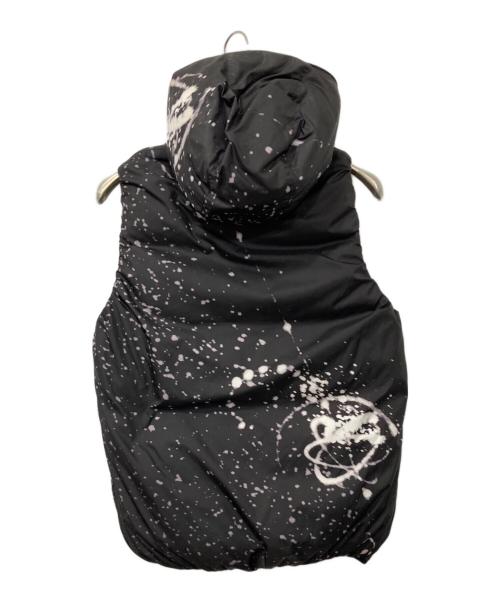 stussy（ステューシー）stussy (ステューシー) DESCENTE (デサント) リバーシブルダウンベスト ブラック サイズ:Ｍの古着・服飾アイテム