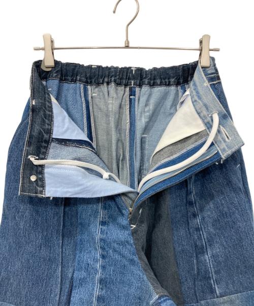 MAISON SPECIAL（メゾンスペシャル）MAISON SPECIAL (メゾンスペシャル) Sustainable Remake Heme Design Wide Denim/サステイナブルリメイクヘムデザインワイドデニム インディゴ サイズ:01の古着・服飾アイテム