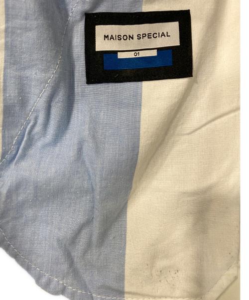 MAISON SPECIAL（メゾンスペシャル）MAISON SPECIAL (メゾンスペシャル) Sustainable Remake Heme Design Wide Denim/サステイナブルリメイクヘムデザインワイドデニム インディゴ サイズ:01の古着・服飾アイテム