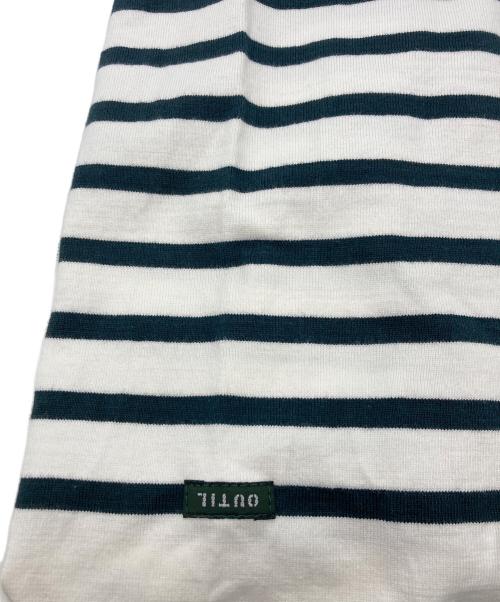 OUTIL（ウティ）OUTIL (ウティ) バスクシャツ ホワイト×ブラック サイズ:2の古着・服飾アイテム