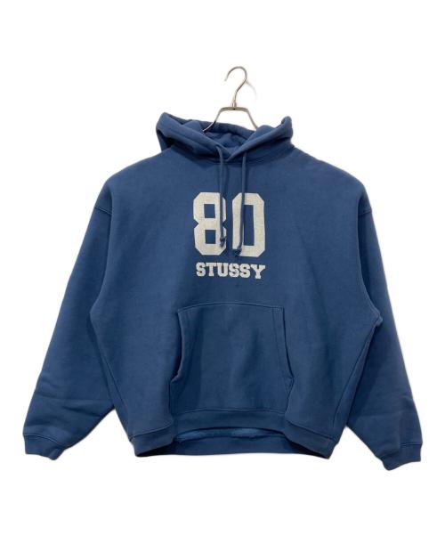 stussy（ステューシー）stussy (ステューシー) 80 RELAXED HOODIE/リラックスフーディー ブルー サイズ:Ｍの古着・服飾アイテム