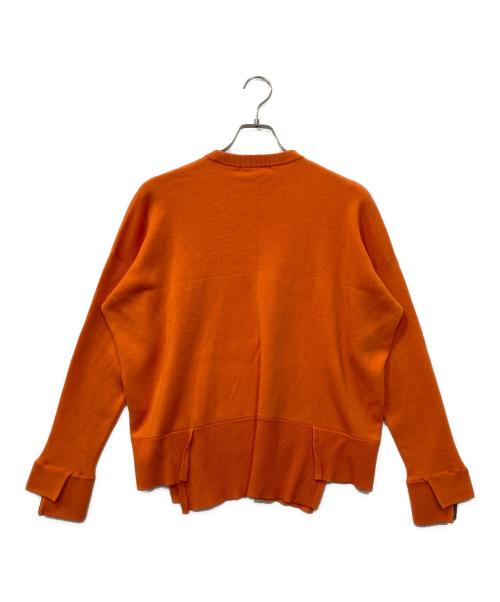 ENFOLD（エンフォルド）ENFOLD (エンフォルド) SLIT-RIB PULLOVER/スリット　リブ　プルオーバー オレンジ サイズ:38の古着・服飾アイテム