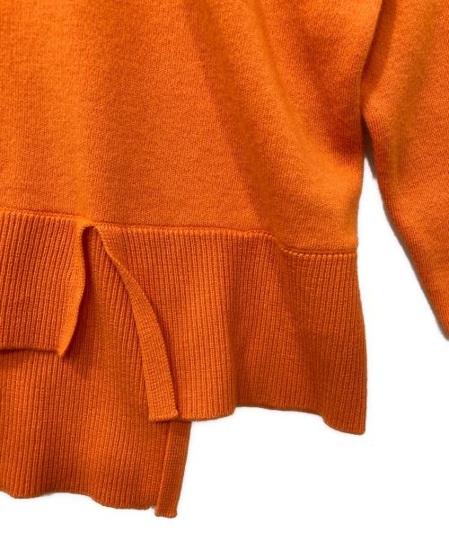 ENFOLD（エンフォルド）ENFOLD (エンフォルド) SLIT-RIB PULLOVER/スリット　リブ　プルオーバー オレンジ サイズ:38の古着・服飾アイテム
