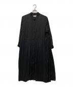 SUM1 STYLEスミスタイル）の古着「ランダムプリーツワンピース」｜ブラック