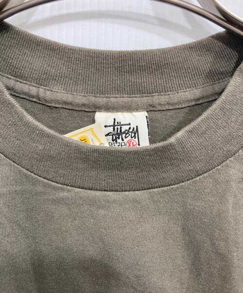 stussy（ステューシー）stussy (ステューシー) プリントTシャツ グリーン サイズ:XLの古着・服飾アイテム