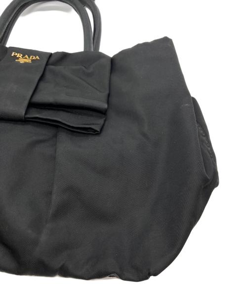 PRADA（プラダ）PRADA (プラダ) リボンナイロントートバッグ ブラック サイズ:-の古着・服飾アイテム