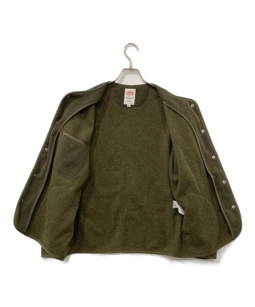 DANTON（ダントン）DANTON (ダントン) FLEECE COLLARLESS JACKET グリーン サイズ:40の古着・服飾アイテム
