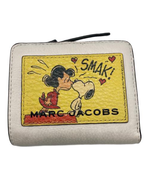 MARC JACOBS（マークジェイコブズ）MARC JACOBS (マークジェイコブズ) スヌーピー2つ折り財布/The Box Peanuts Mini Compact Wallet  ホワイトの古着・服飾アイテム