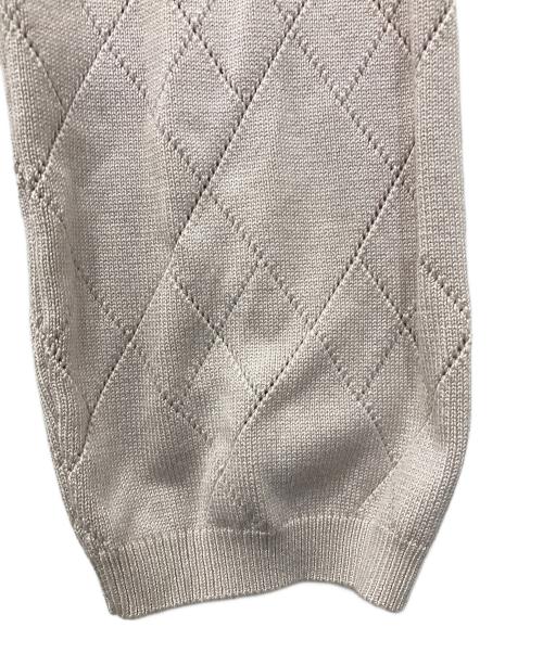 HER LIP TO（ハーリップトゥ）Her lip to (ハーリップトゥ) Diamond Pattern Knit Dress Set ベージュ サイズ:Mの古着・服飾アイテム