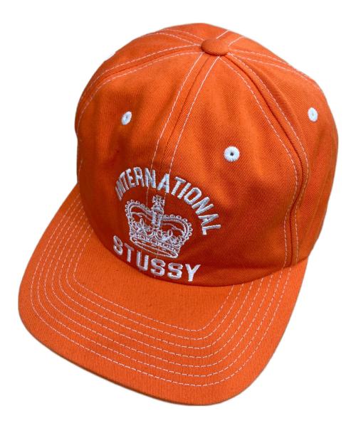 stussy（ステューシー）stussy (ステューシー) MID-DEPTH INTERNATIONAL CROWN STRAPBACK オレンジ サイズ:-の古着・服飾アイテム