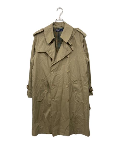POLO RALPH LAUREN（ポロ・ラルフローレン）POLO RALPH LAUREN (ポロ・ラルフローレン) 裏チェックトレンチコート ベージュ サイズ:Ｓの古着・服飾アイテム