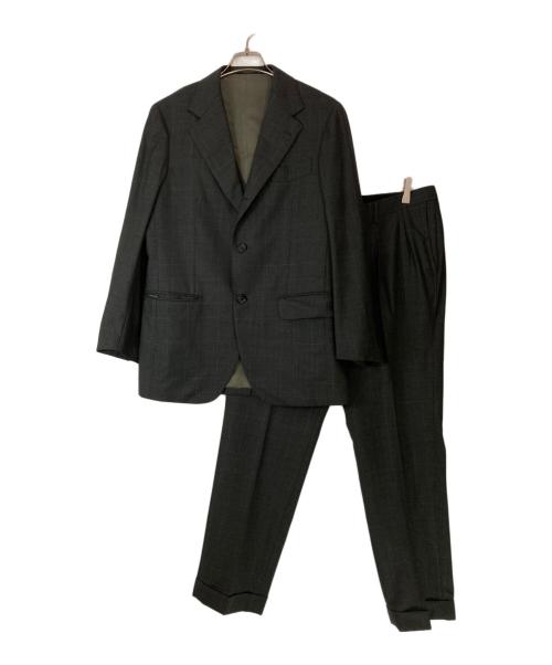 Brilla per il gusto（ブリッラ ペル イルグースト）Brilla per il gusto (ブリッラ ペル イルグースト) グレンプレイドスリーピーススーツ グレー サイズ:50の古着・服飾アイテム