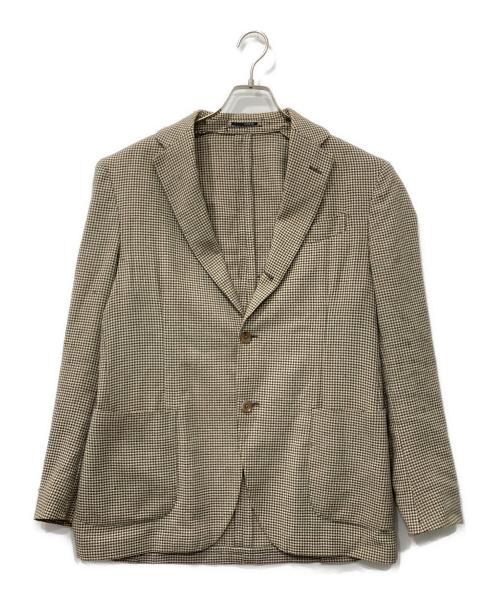 LARDINI（ラルディーニ）LARDINI (ラルディーニ) シルクウールテーラードジャケット ベージュ サイズ:50の古着・服飾アイテム