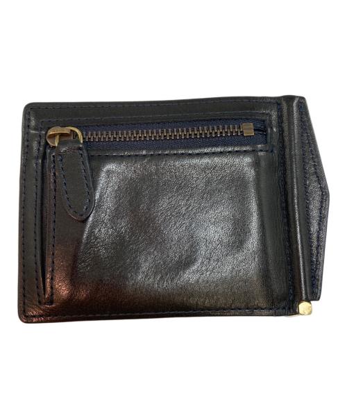 土屋鞄（ツチヤカバン）土屋鞄 (ツチヤカバン) ビークル マネークリップウォレット ブラック×ネイビーの古着・服飾アイテム