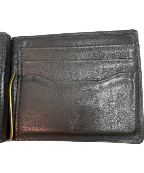 土屋鞄（ツチヤカバン）土屋鞄 (ツチヤカバン) ビークル マネークリップウォレット ブラック×ネイビーの古着・服飾アイテム