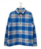 SUPREMEシュプリーム）の古着「Lined Flannel Snap Shirt/ラインドフランネルスナップシャツ」｜ブルー